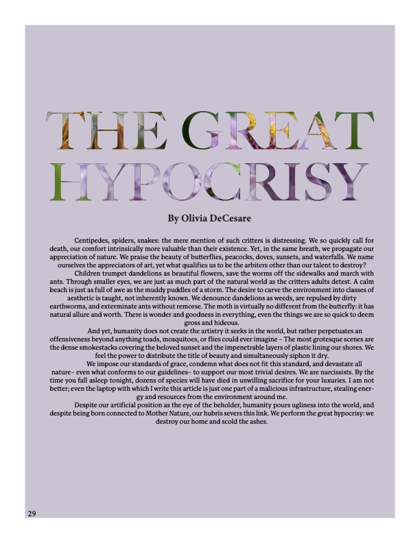 The Great Hypocrisy